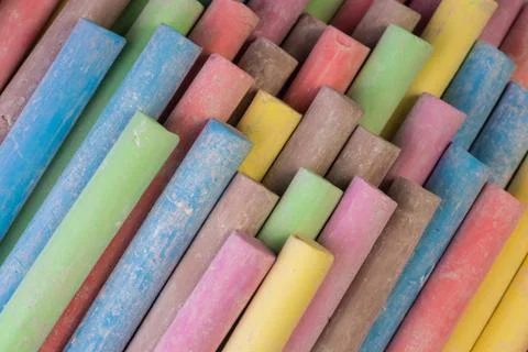 Colored Chalk Stock Photos