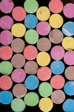 Colored Chalk Foto stock