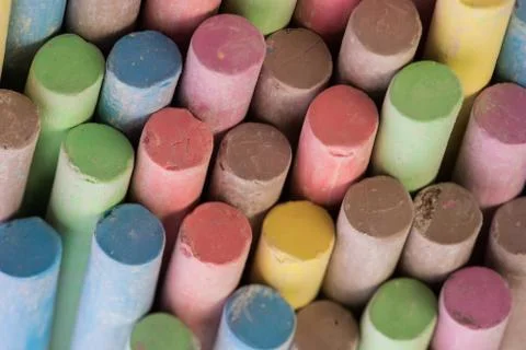 Colored Chalk Stock Photos