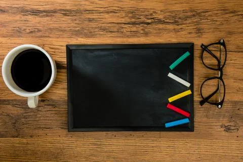 Colored chalk is placed in a lightning shape Фото