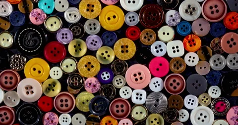 Colored chaotic buttons background, 4K ProRes422HQ Stock Footage 143454561