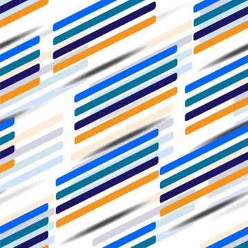 Colored checkmarks randomly located on a white background. Scandinavian style Illustrazione stock