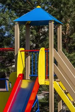 Colored children's slide Stock Photos