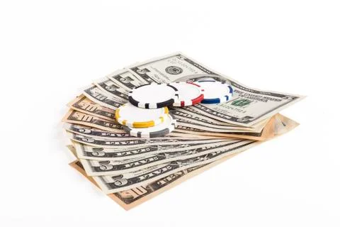 Colored chips Stock Photos