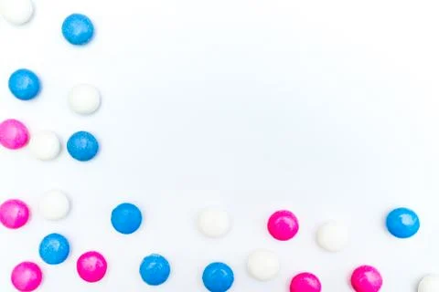 Colored chocolate coated candy Stock Photos