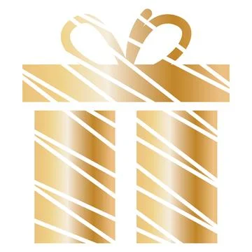 Colored christmas present icon Vector Ilustração Stock