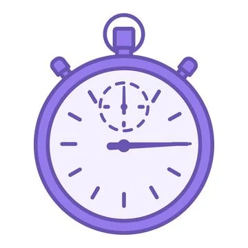 Colored Chronometer Icon. Vector Illustration. People Device Measuring Shor.. Stock Illustration