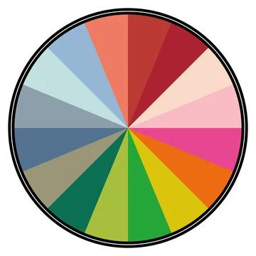 Colored circle Stock Illustration