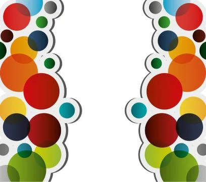 Colored circle pattern イラスト素材