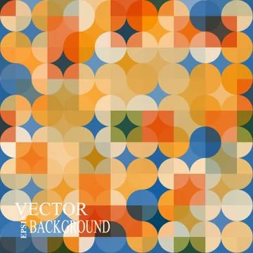 Colored circle seamless pattern 스톡 일러스트