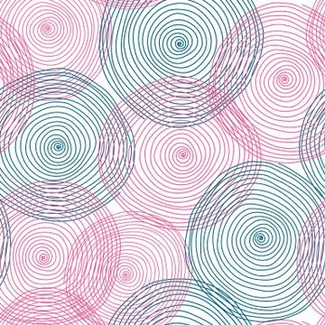 Colored circle seamless pattern Stock Illustration
