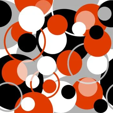 Colored circle seamless pattern Stock Illustration