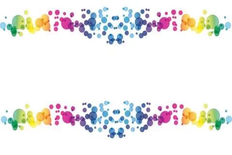 Colored circles background イラスト素材