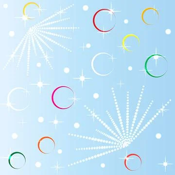 Colored circles background Stock Illustration