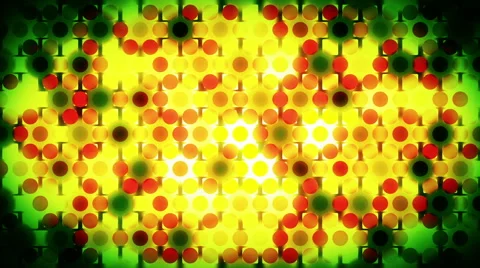 Colored Circles Background, yellow, red, green Stock Footage 46106718