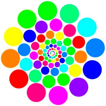 Colored circles イラスト素材