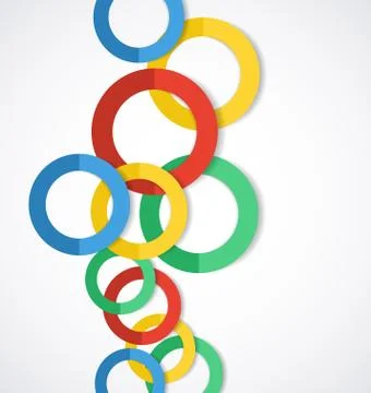 Colored circles Stock Illustration