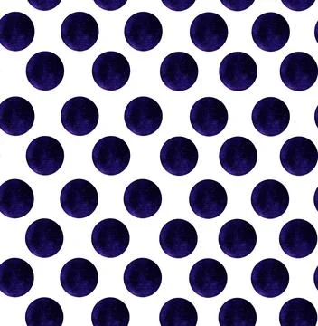 Colored circles, pattern, watercolor Stock Illustration