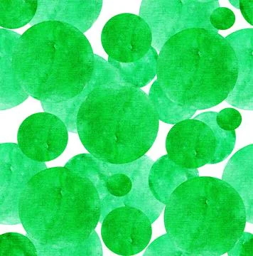 Colored circles, pattern, watercolor Stock Illustration