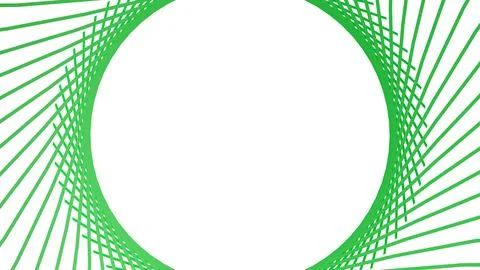 Colored circular decoration from ribbons. Illustrazione stock