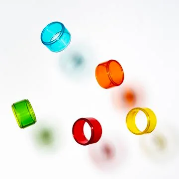 Colored circular objects Stock Photos
