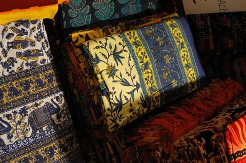 Colored clothes Stock Photos