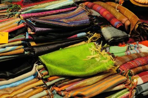 Colored clothes Stock Photos