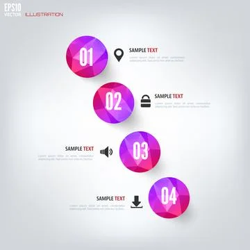 Colored cloud computing background with web icons. Social network. Mobile app Stock Illustration