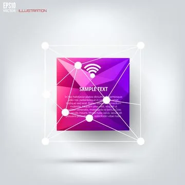 Colored cloud computing background with web icons. Social network. Mobile app 스톡 일러스트