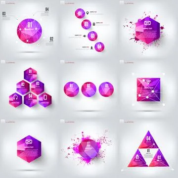Colored cloud computing background with web icons. Social network. Mobile app Stockillustratie