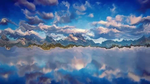 Colored clouds that are slowly changing 스톡 동영상 131697329