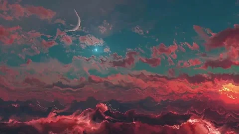 Colored clouds that are slowly changing 스톡 동영상 131697406