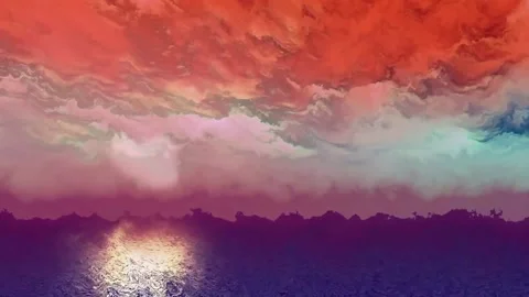 Colored clouds that are slowly changing 스톡 동영상 131697426