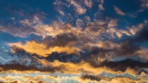 Colored clouds that are slowly changing 스톡 동영상 133815323