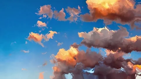 Colored clouds that are slowly changing 스톡 동영상 133815328