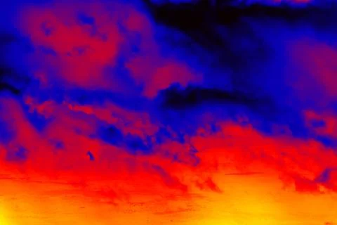 Colored clouds Stock Photos