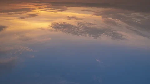 Colored clouds at sunrise time Stock Footage 160340922