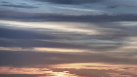 Colored clouds at sunrise time Stock Footage 160342983