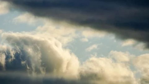 Colored Clouds at Sunset Stock Photos