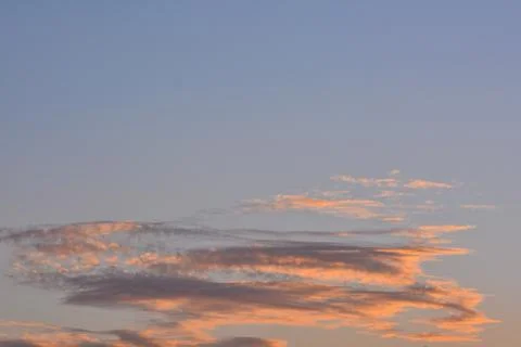 Colored Clouds at Sunset Stock Photos