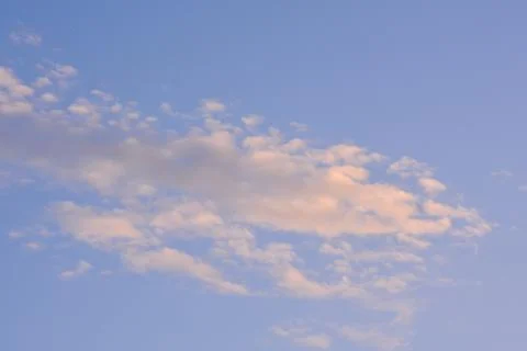 Colored Clouds at Sunset Stock Photos