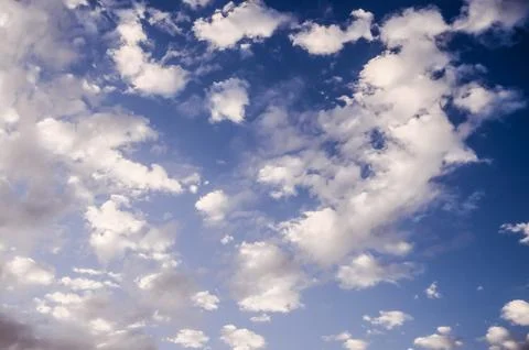 Colored Clouds at Sunset Stock Photos