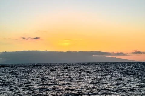 Colored Clouds at Sunset Stock Photos