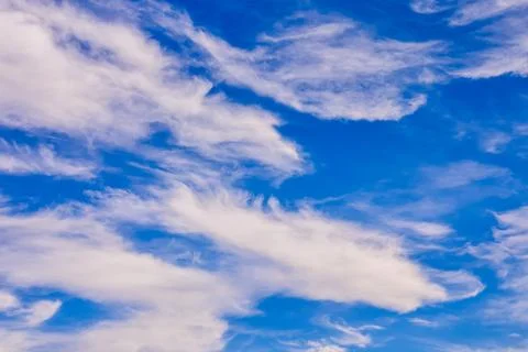 Colored Clouds at Sunset Stock Photos