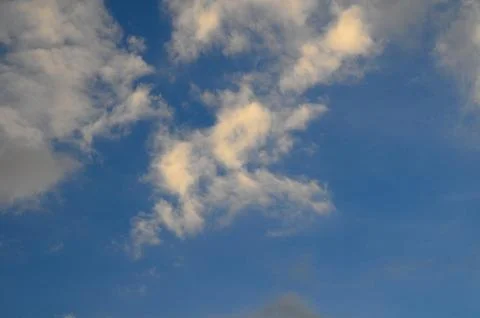 Colored Clouds at Sunset Stock Photos