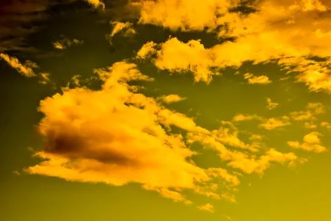 Colored Clouds at Sunset Stock Photos