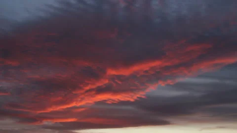 Colored clouds in twilight Stock Footage 104717011