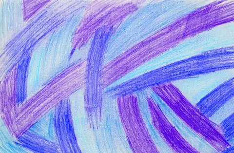 Colored collage drawn with penils. Foto stock
