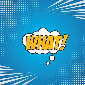 Colored comic book page with halftone effect and bubble chat Vector Stock Illustration