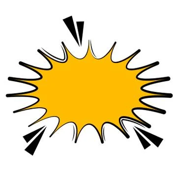 Colored comic bubble chat Illustrazione stock